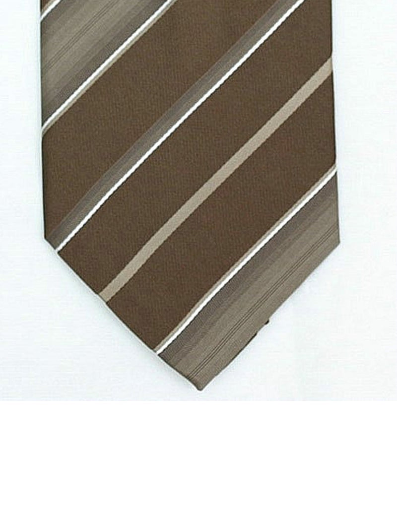 Mocha Stripe Neck Tie