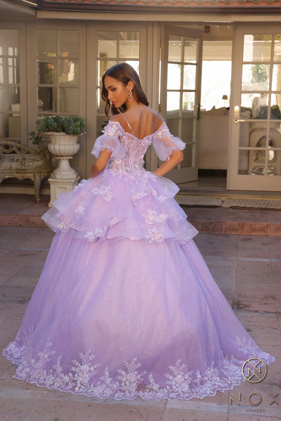 Nox Anabel H1360 Two Piece Quinceanera Dress Removable-Skirt Formal Ball Gown