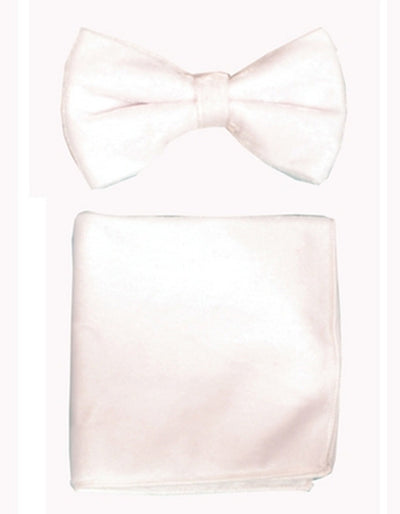 White Velvet Bow Tie Set