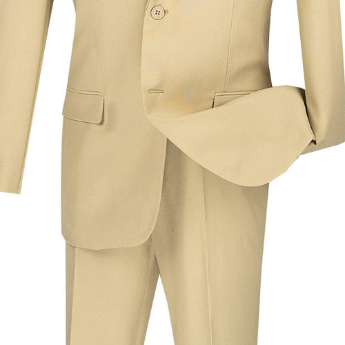 Morgan Collection - Regular Fit 3 Piece Suit 2 Button in Maroon by Vinci