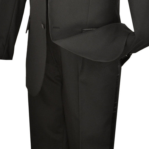 Slim Fit Men's Suit 2 Piece 2 Button in Hunter Green by Vinci