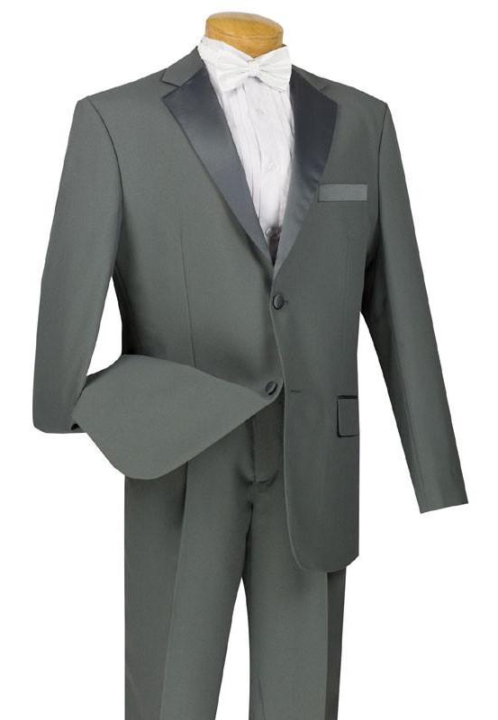 Royale Collection - Regular Fit 2 Piece Tuxedo in Gray – SuitUSA