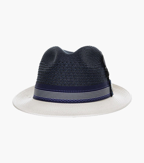 JALEN FEDORA Poly Braided Pinch Front Hat