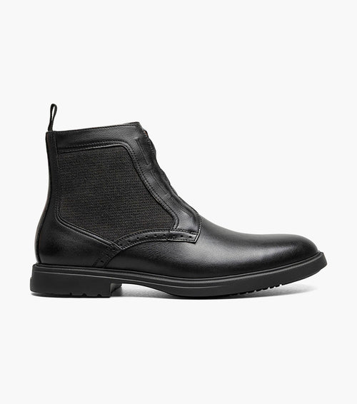 THOMPSON Plain Toe Elastic Lace Boot