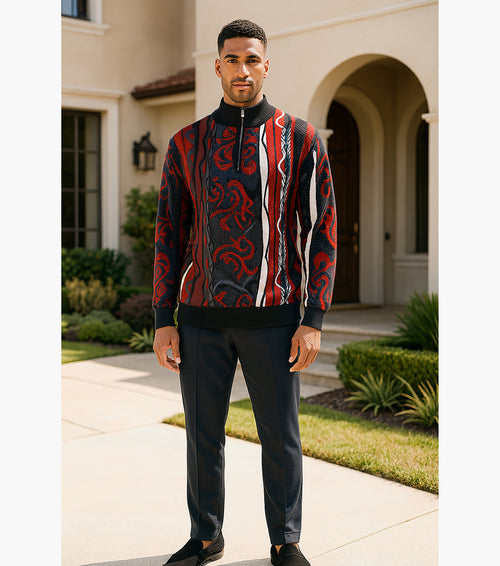 SINCLAIR Quarter Zip Sweater