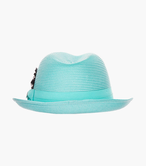 BELMONT FEDORA Poly Braid Pinch Front Hat