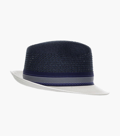 JALEN FEDORA Poly Braided Pinch Front Hat