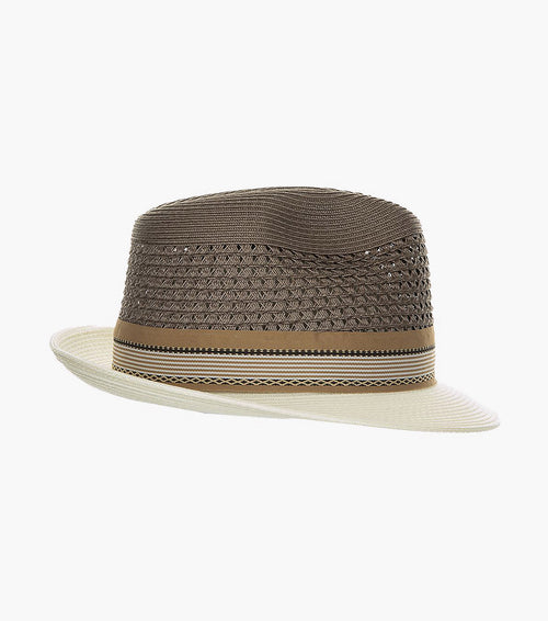 JALEN FEDORA Poly Braided Pinch Front Hat