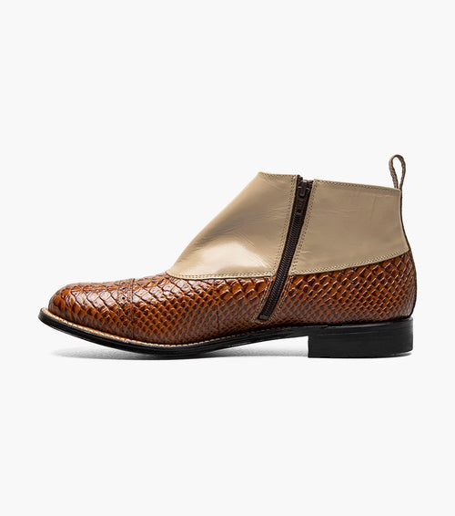 MADISON Spectator Spat Cap Toe Demi Boot