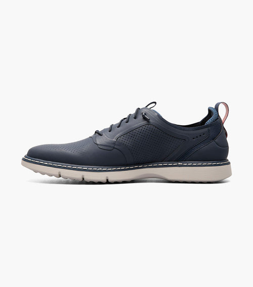 SYNCHRO Plain Toe Elastic Lace Up