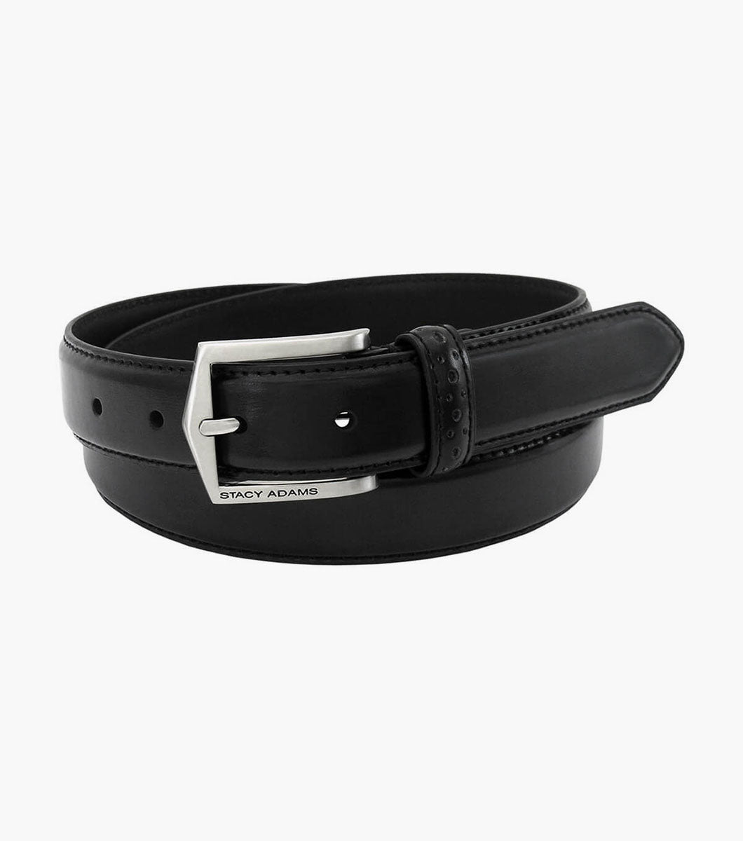 Stacy Adams Pinseal Perf Strap Genuine Leather Belt by Stacy Adams Shoes