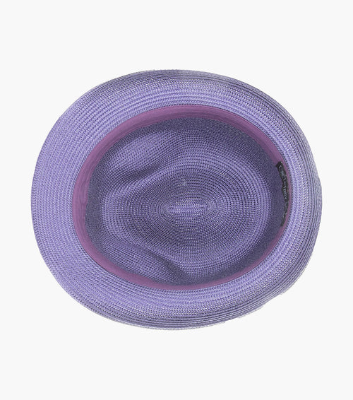 BELMONT FEDORA Poly Braid Pinch Front Hat