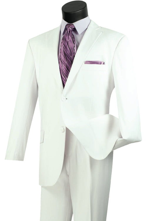 Mens 2 Button Modern Textured Weave Suit in Brown by Vinci