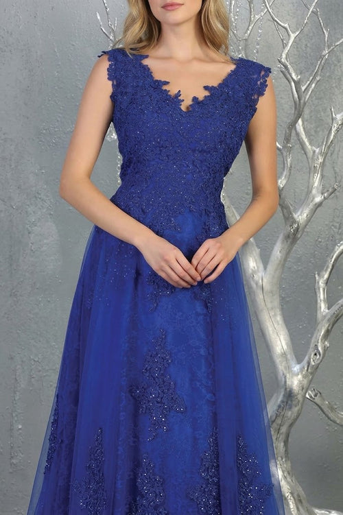 May Queen MQ1799 Special Occasion A-line Embroidered Formal Dress