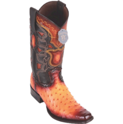 Menβs Los Altos Ostrich Boots European Square Toe
