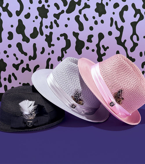 DUBLIN FEDORA Poly Braided Pinch Front Hat