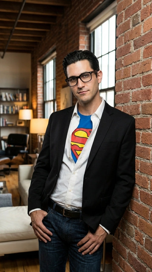 Mens Black Blazer β Clark Kent Inspired Smart Casual Office Blazer for Men Classic Everyday Formal Jacket