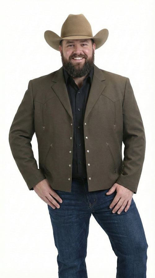 Mens Brown Western Blazer β Cowboy Style Casual Jacket Vintage Western Sport Coat Country Fashion Jacket