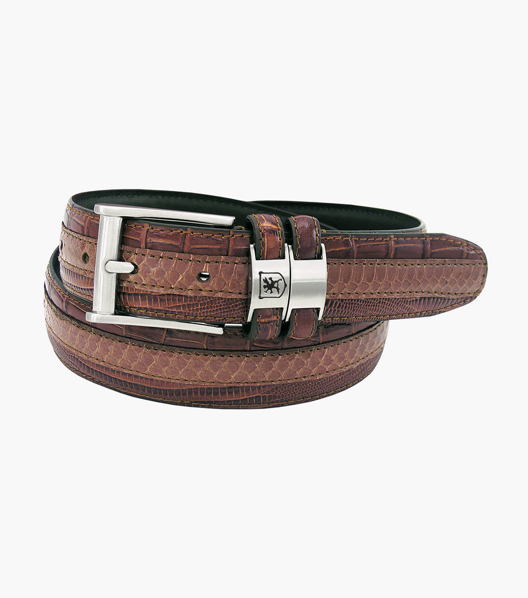 MAES XL Genuine Leather Embossed Belt – SuitUSA