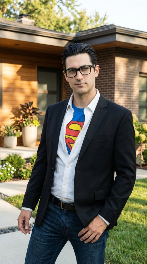 Mens Black Blazer β Clark Kent Inspired Smart Casual Office Blazer for Men Classic Everyday Formal Jacket