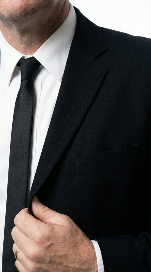 Mens Black Blazer β Vincent Vega Inspired Pulp Fiction Style Classic Formal Blazer for Men Retro Vintage Jacket