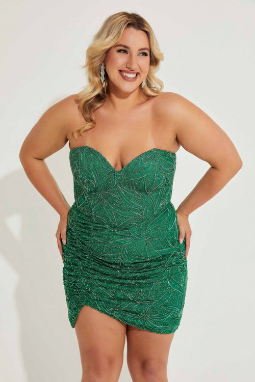 Primavera Couture 14068 - Beaded Fitted Cocktail Dress