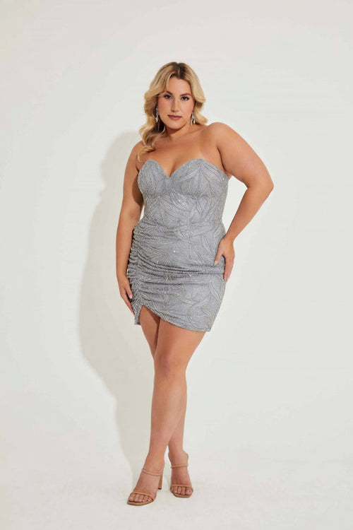 Primavera Couture 14068 - Beaded Fitted Cocktail Dress