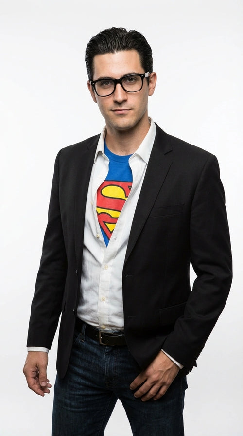 Mens Black Blazer β Clark Kent Inspired Smart Casual Office Blazer for Men Classic Everyday Formal Jacket