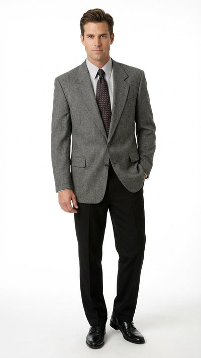 Men’s Dark Grey Blazer – Charcoal Grey Sport Coat Jacket