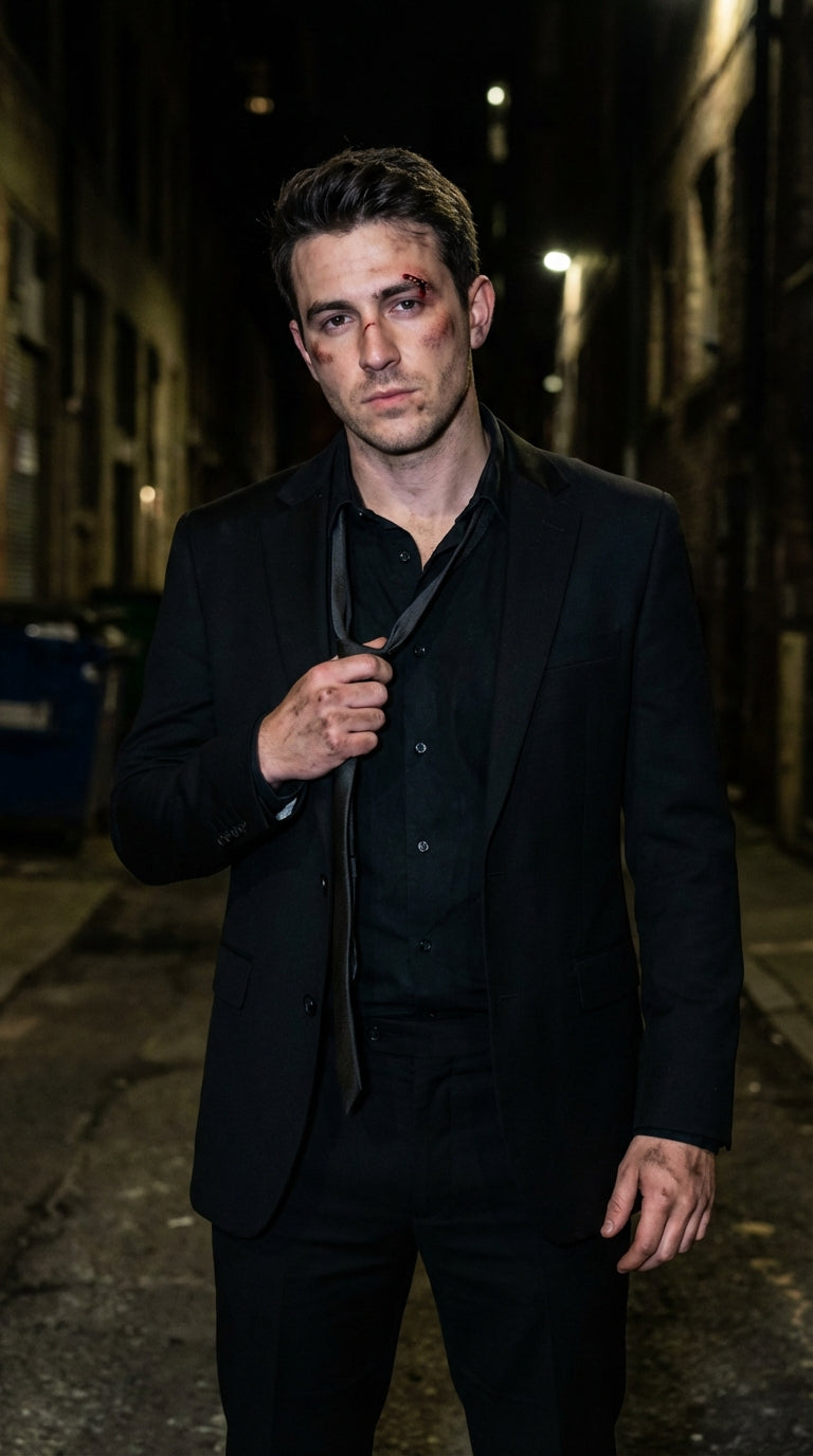 Mens Black Blazer β John Wick Inspired Classic Formal Blazer for Men Sleek Action Style Evening Jacket