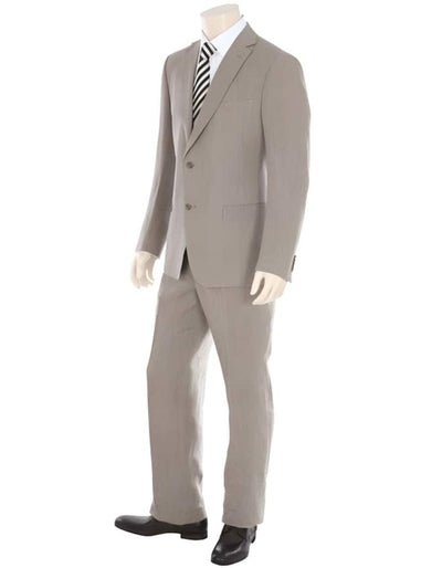 Linen Suit - Mens Summer Suits in Tan Color - Beach Wedding - Men's Tuxedo USA