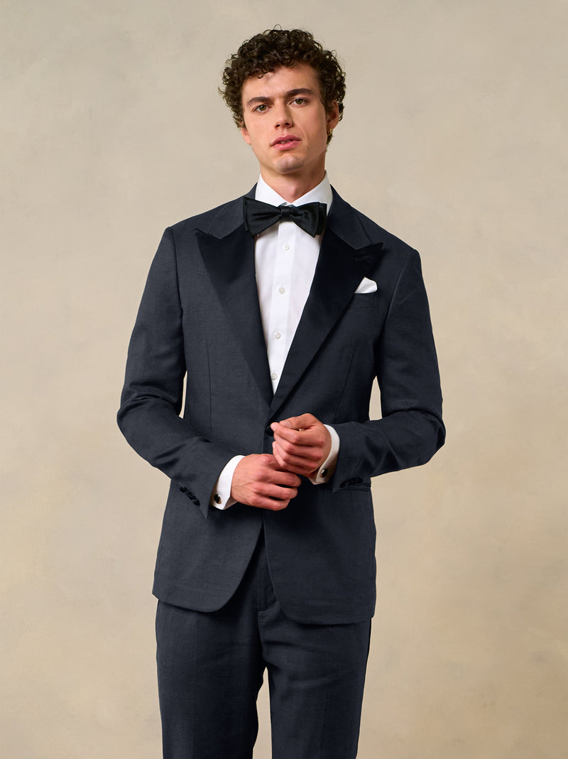 Shadow Black Linen Tuxedo Linen Tuxedo