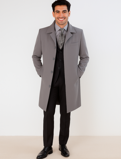 Men's Full Length Overcoat by Alberto Nardoni