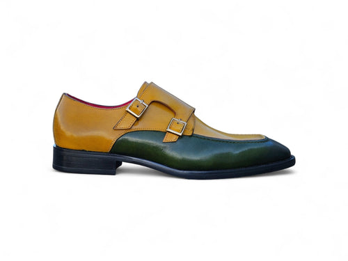 Double Monk Strap Two Tone Loafer