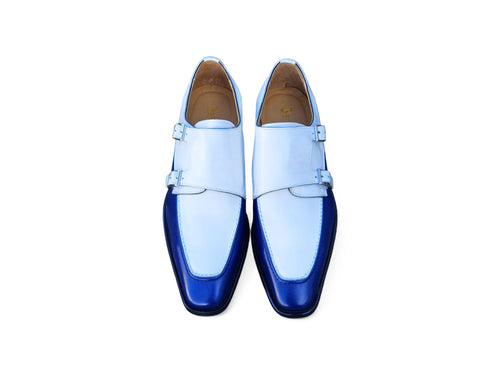Double Monk Strap Two Tone Loafer