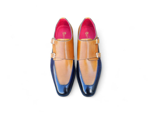 Double Monk Strap Two Tone Loafer