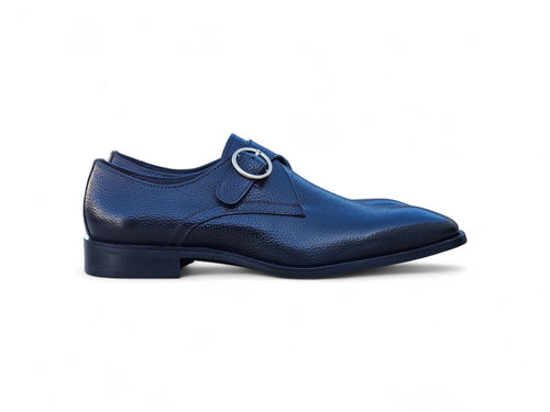 Single Monk Strap Plain Toe Shoes