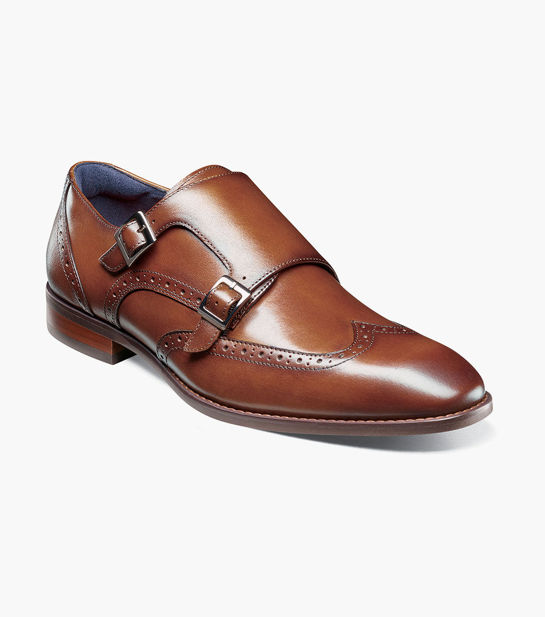 KARSON Wingtip Double Monk Strap
