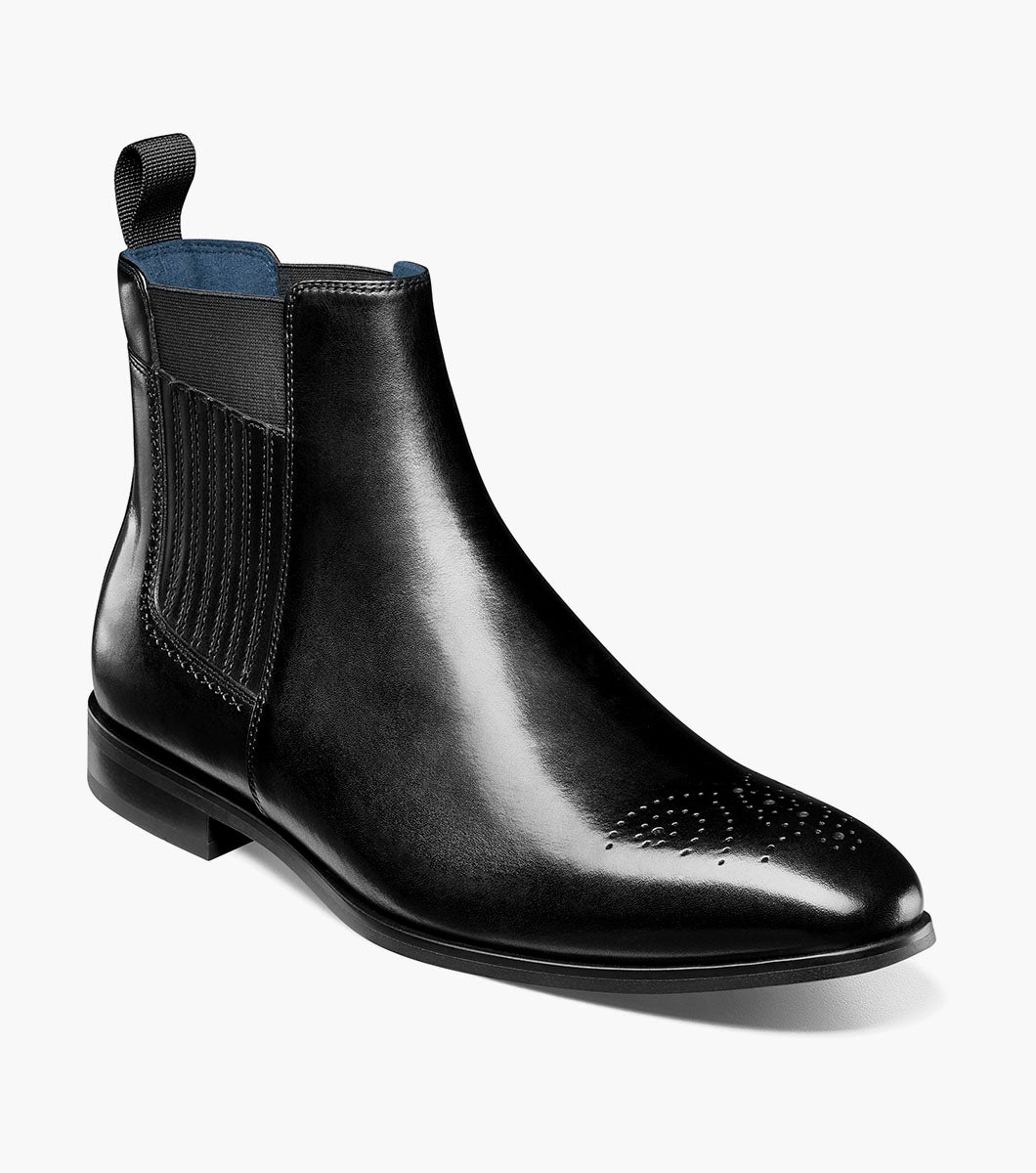 Stacy Adams Bradley Plain Toe Chelsea Boot by Stacy Adams Shoes – SuitUSA