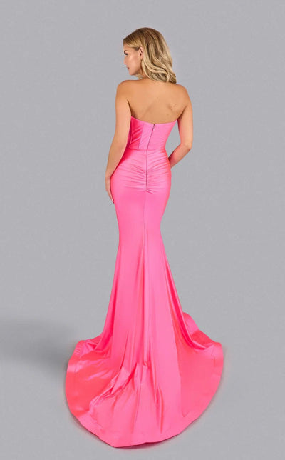 Jessica Angel JA2614 Strapless Sweetheart Mermaid High Slit Jersey Dress