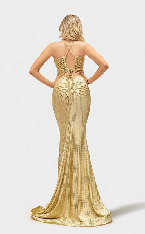 Jessica Angel JA2716 Strapless Sweetheart Spaghetti Strap Crystal Jersey Dress