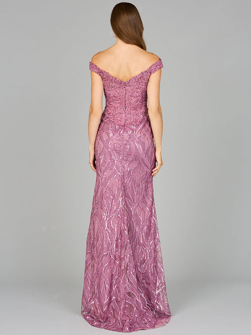 Off Shoulder, Mermaid Lace Gown