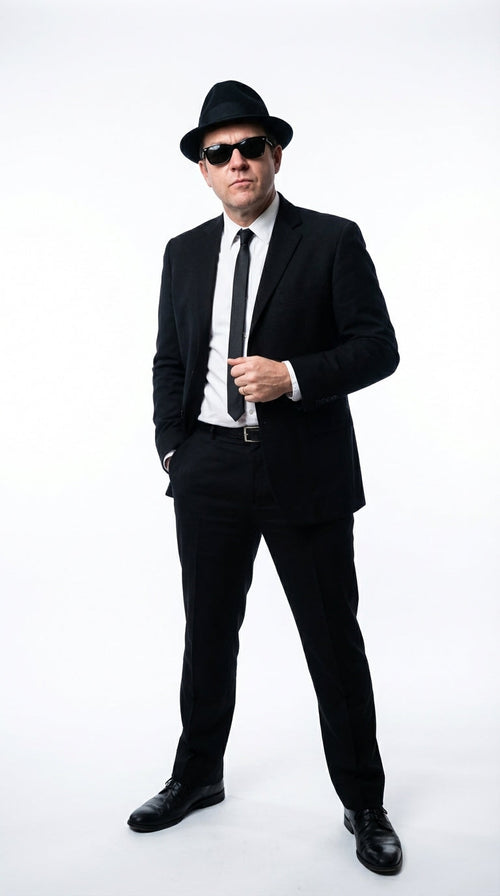 Mens Black Blazer β Vincent Vega Inspired Pulp Fiction Style Classic Formal Blazer for Men Retro Vintage Jacket