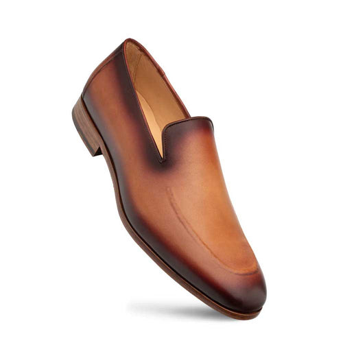Mezlan Artisan Piped Loafer Tan / Rust