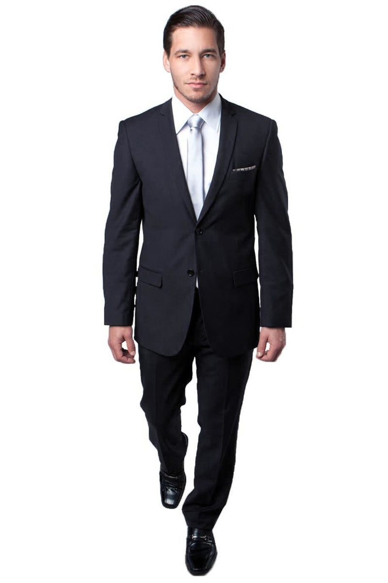 Men's Charcoal Grey Slim Fit Suit for Weddings
