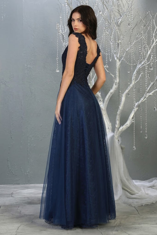 May Queen MQ1799 Special Occasion A-line Embroidered Formal Dress