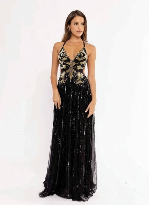 Primavera Couture 3957 - Sequin Beaded Evening Gown