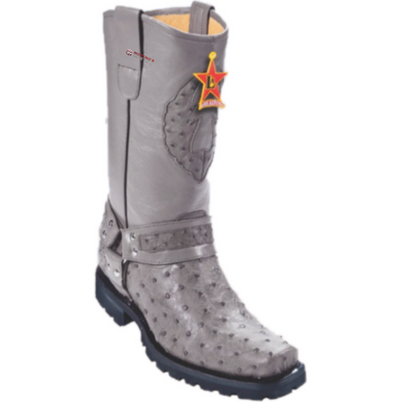 Menβs Los Altos Ostrich Biker Boots