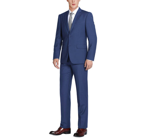 Renoir 201-20 Men's 2-Piece Single Breasted Notch Lapel Slim Fit Suit