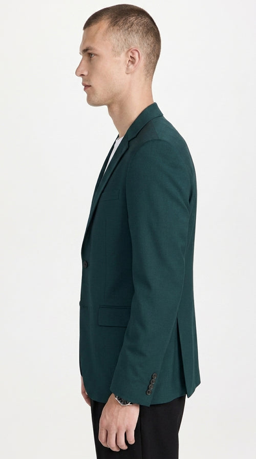 Men’s Dark Teal Blazer – Classic Fit Green Teal Sport Coat for Weddings, Business & Formal Wear
